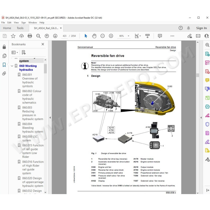 Liebherr Excavator A924 Rail Litronic Generation 6 / Tier 4 service manual