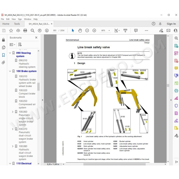 Liebherr Excavator A924 Rail Litronic Generation 6 / Tier 4 service manual