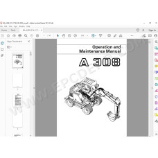 Liebherr Wheeled Excavator A308 A310 A310B A312 A316 Tier 2 service manual
