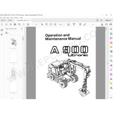 Liebherr Wheeled Excavator A900 A902 A912 A922 A932 Litronic Tier 2 service manual