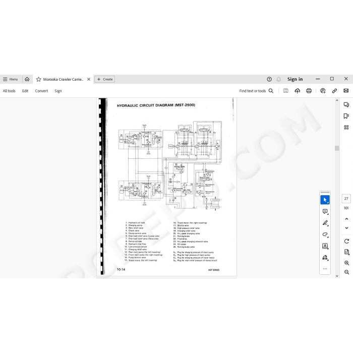 Morooka Crawler Carrier MST series service manual
