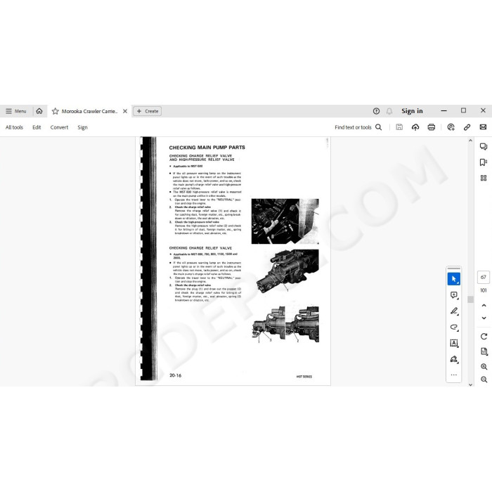 Morooka Crawler Carrier MST series service manual