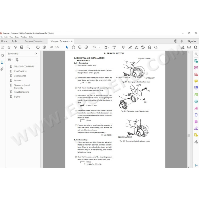 New Holland Compact Excavator EH35 service manual