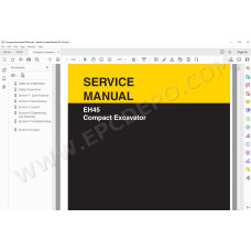 New Holland Compact Excavator EH45 service manual