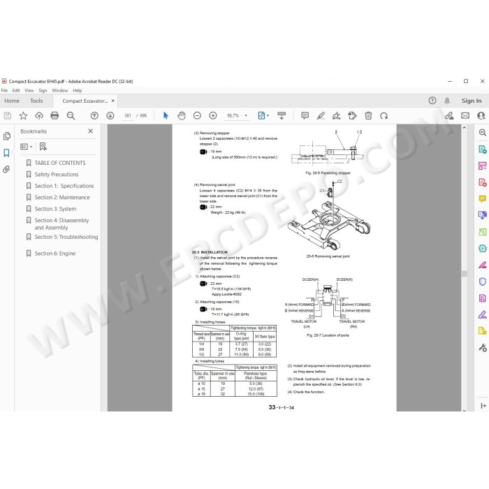 New Holland Compact Excavator EH45 service manual
