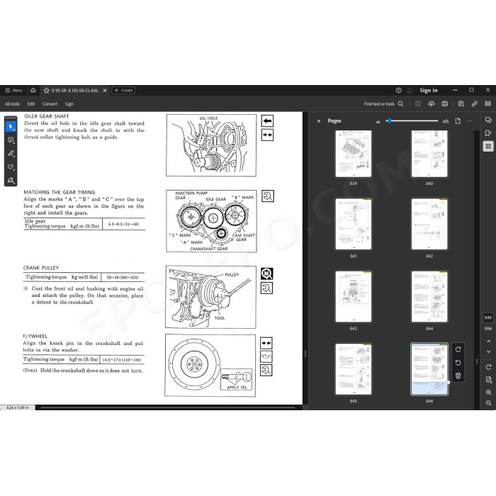 New Holland Excavator E115SR E135SR service manual