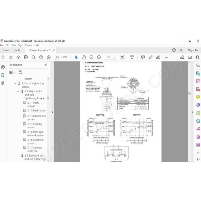 New Holland Excavator E135BSR service manual