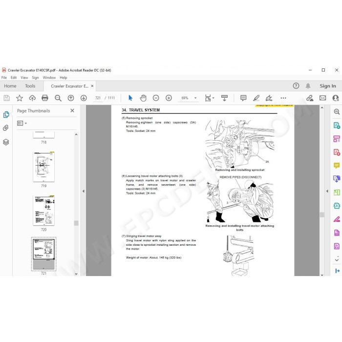 New Holland Excavator E140CSR service manual