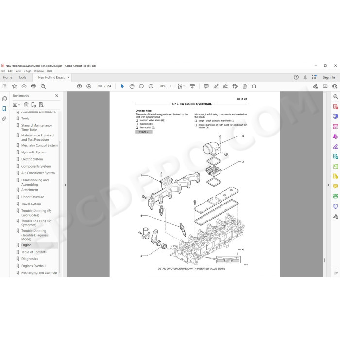 New Holland Excavator E215B Tier 3 service manual
