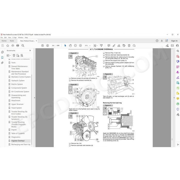 New Holland Excavator E215B Tier 3 service manual