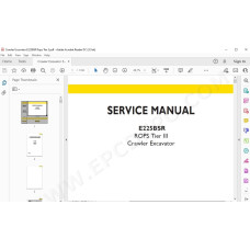 New Holland Excavator E225BSR E225BSRLC Rops Tier 3 service manual