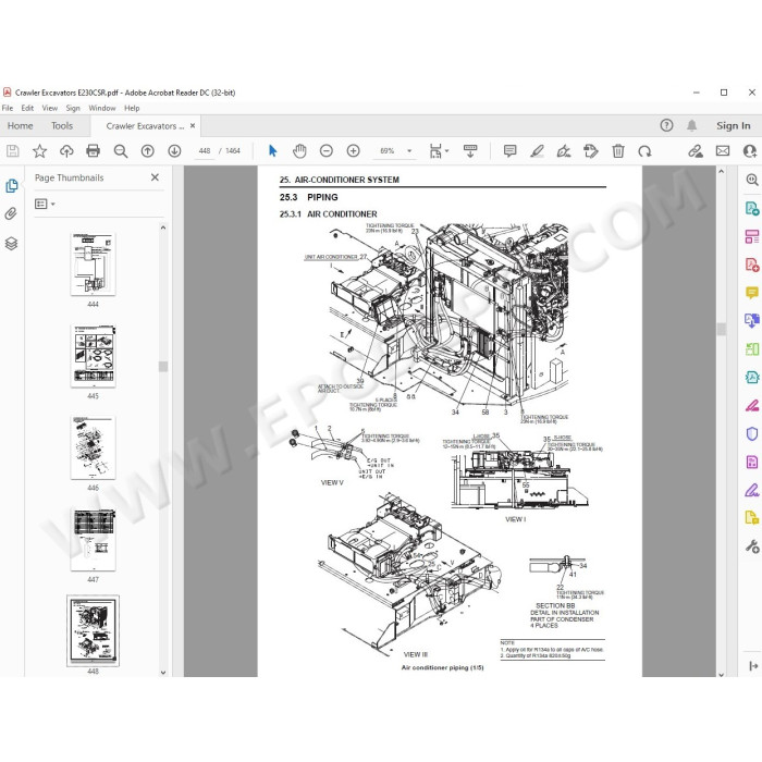 New Holland Excavator E230CSR E230CSRLC service manual