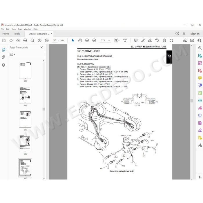 New Holland Excavator E230CSR E230CSRLC service manual