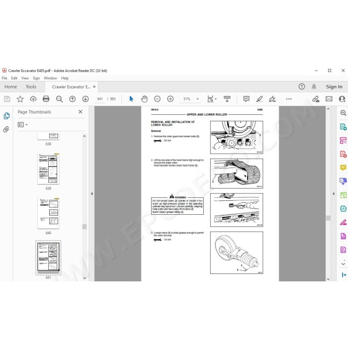 New Holland Excavator E485 service manual
