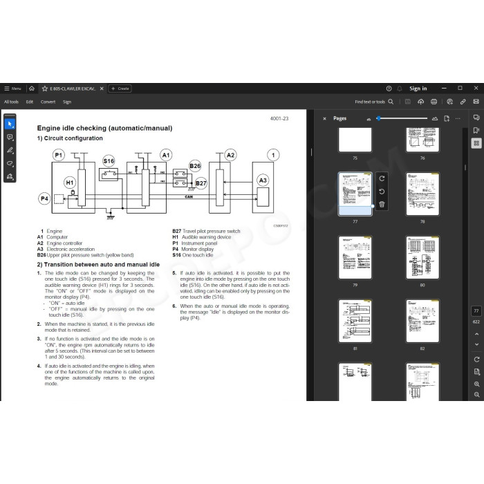New Holland Excavator E805 service manual
