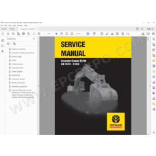 New Holland Excavator EC160 service manual