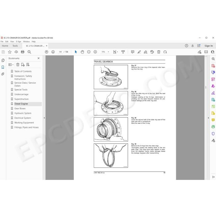 New Holland Excavator EC215 service manual