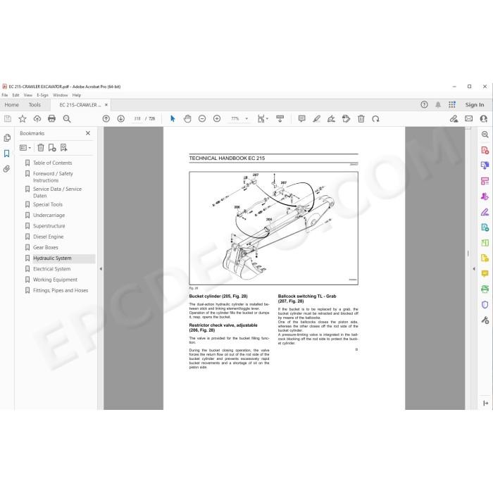 New Holland Excavator EC215 service manual