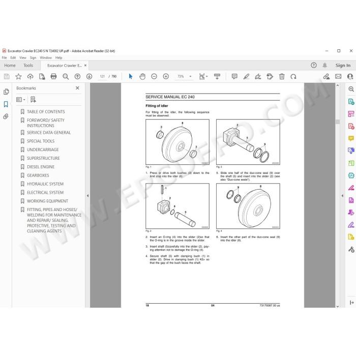 New Holland Excavator EC240 service manual