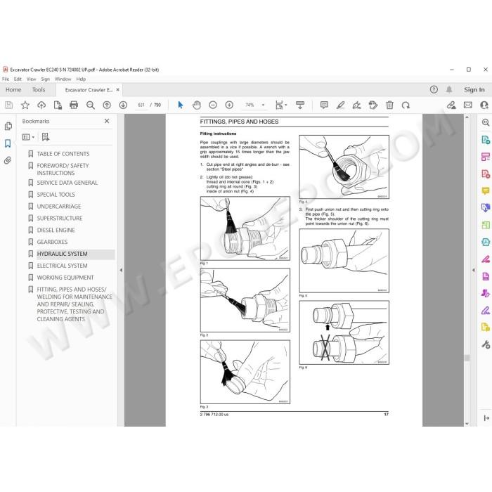 New Holland Excavator EC240 service manual