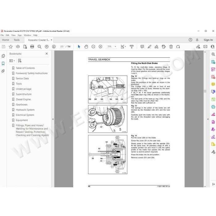 New Holland Excavator EC270 service manual