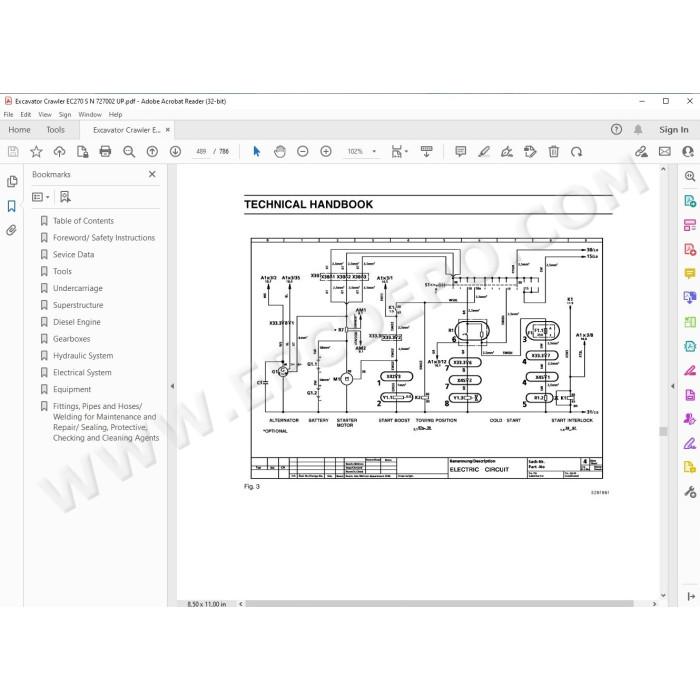 New Holland Excavator EC270 service manual