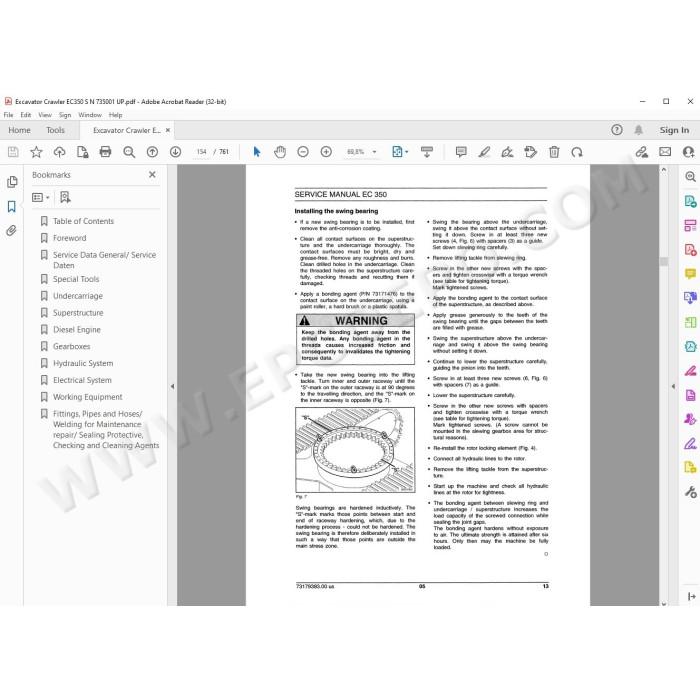 New Holland Excavator EC350 service manual