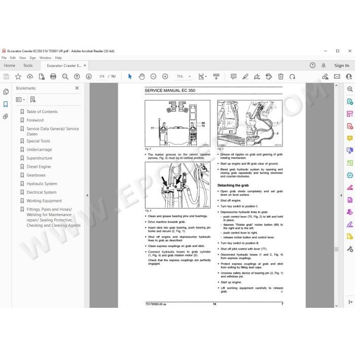 New Holland Excavator EC350 service manual