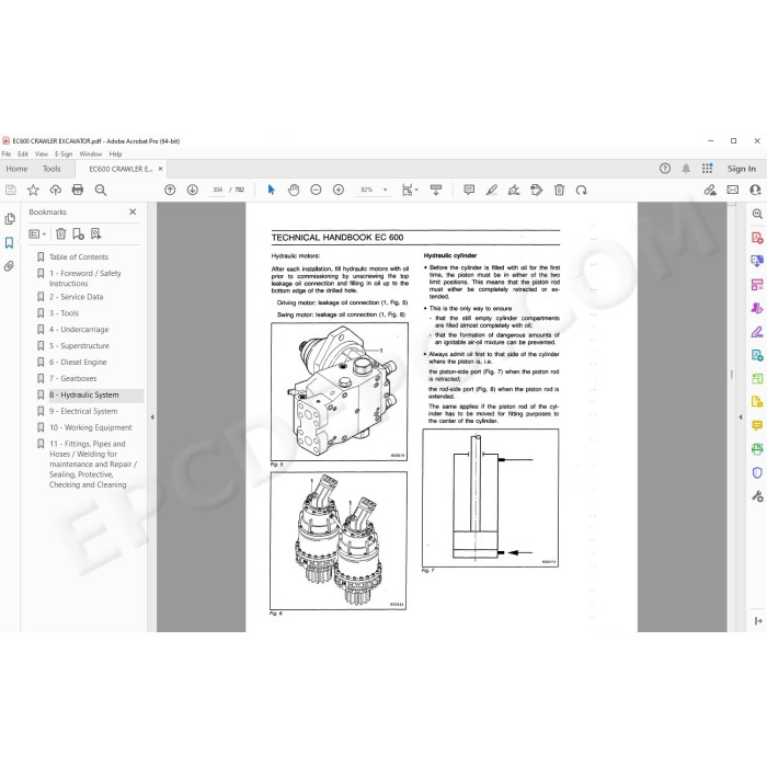 New Holland Excavator EC600 service manual
