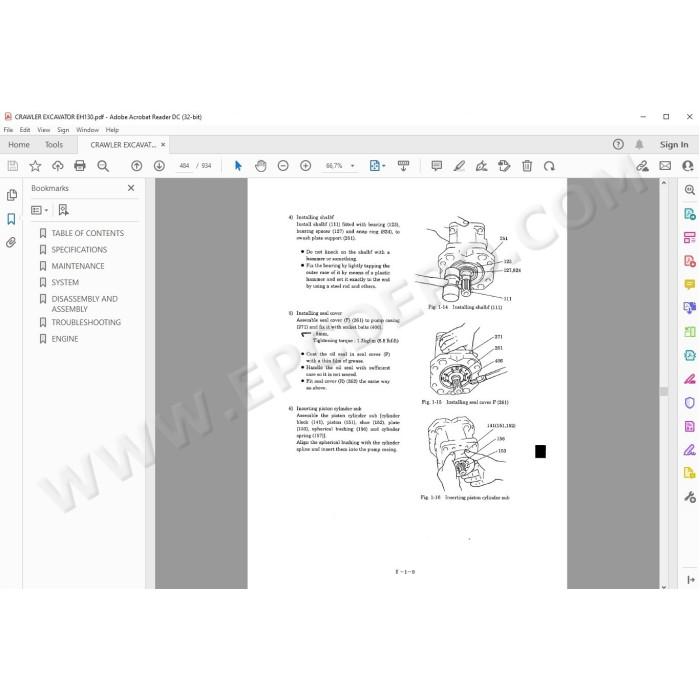 New Holland Excavator EH130 service manual