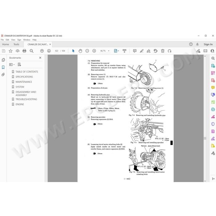 New Holland Excavator EH130 service manual