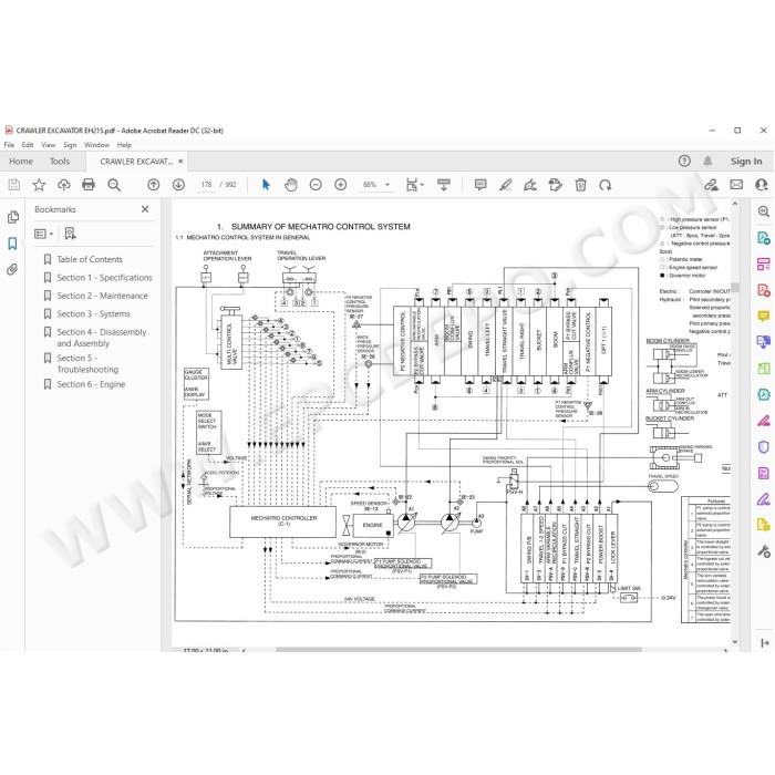 New Holland Excavator EH215 service manual