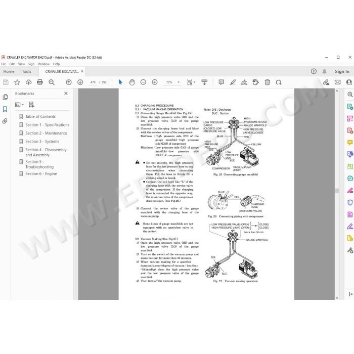 New Holland Excavator EH215 service manual