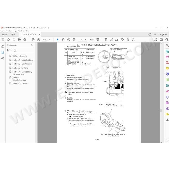 New Holland Excavator EH215 service manual