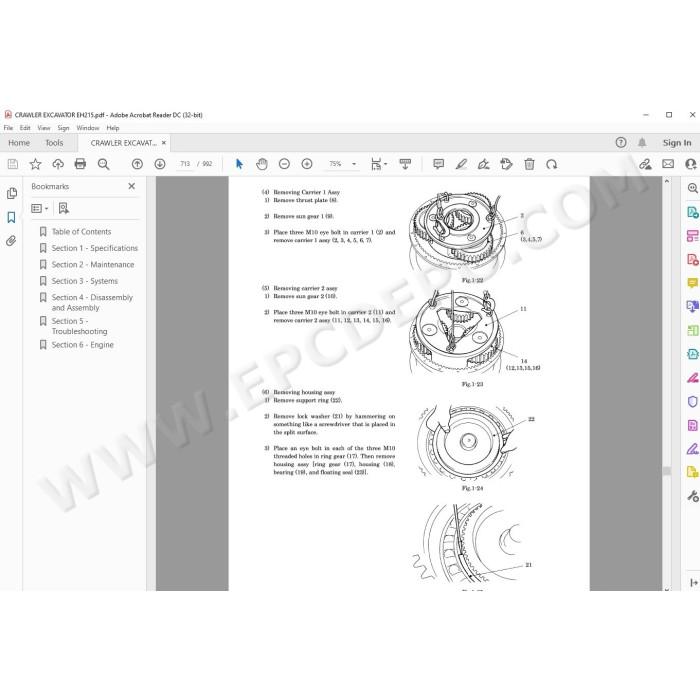 New Holland Excavator EH215 service manual