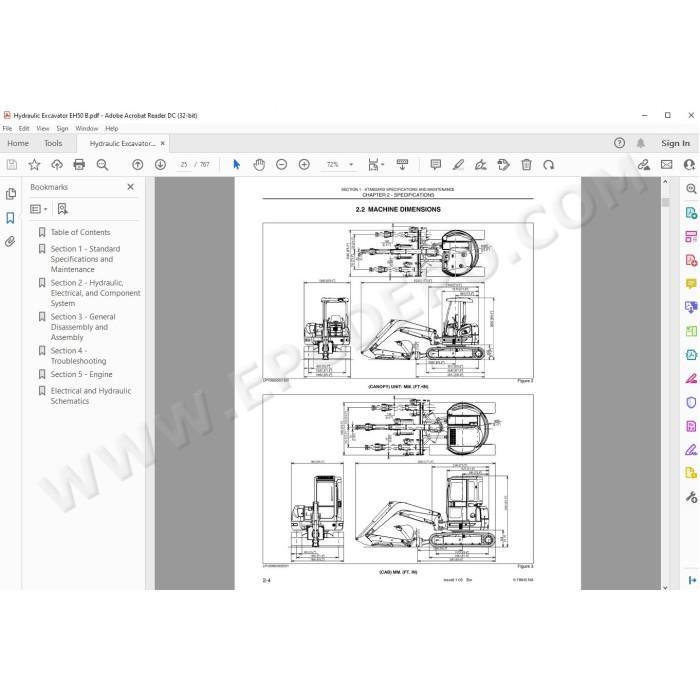 New Holland Excavator EH50.B service manual
