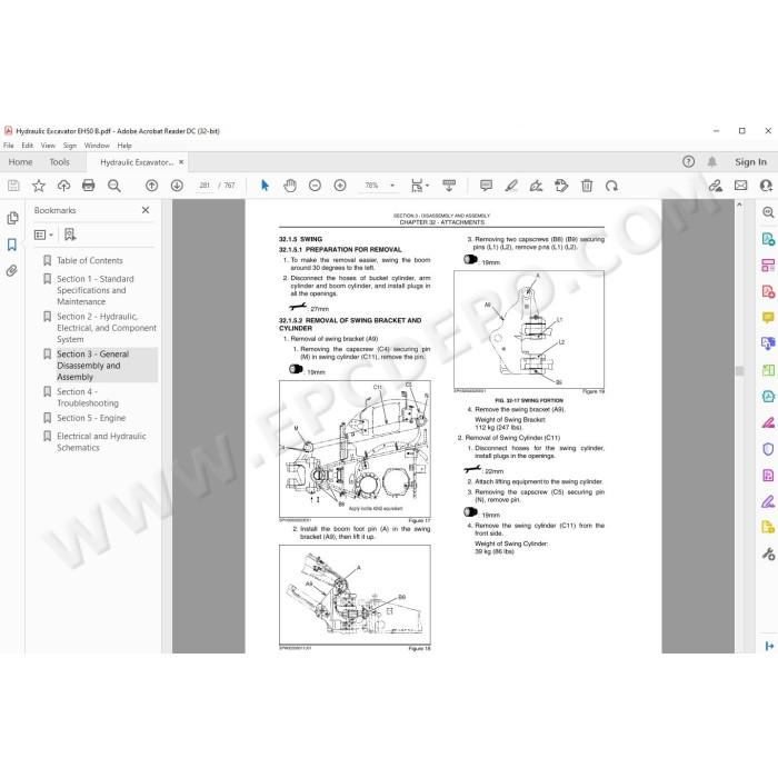 New Holland Excavator EH50.B service manual
