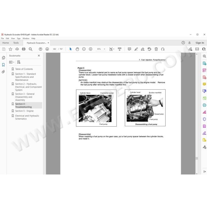 New Holland Excavator EH50.B service manual