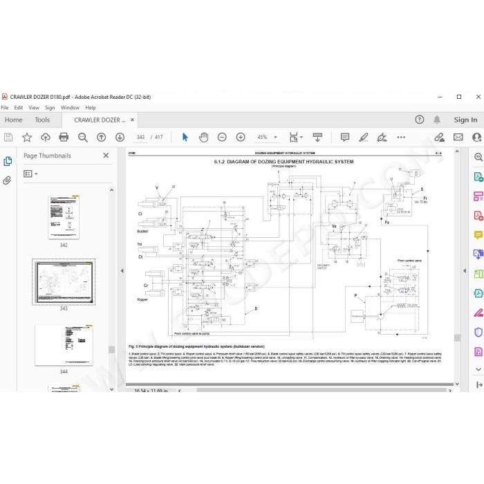 New Holland Crawler Dozer D180 service manual