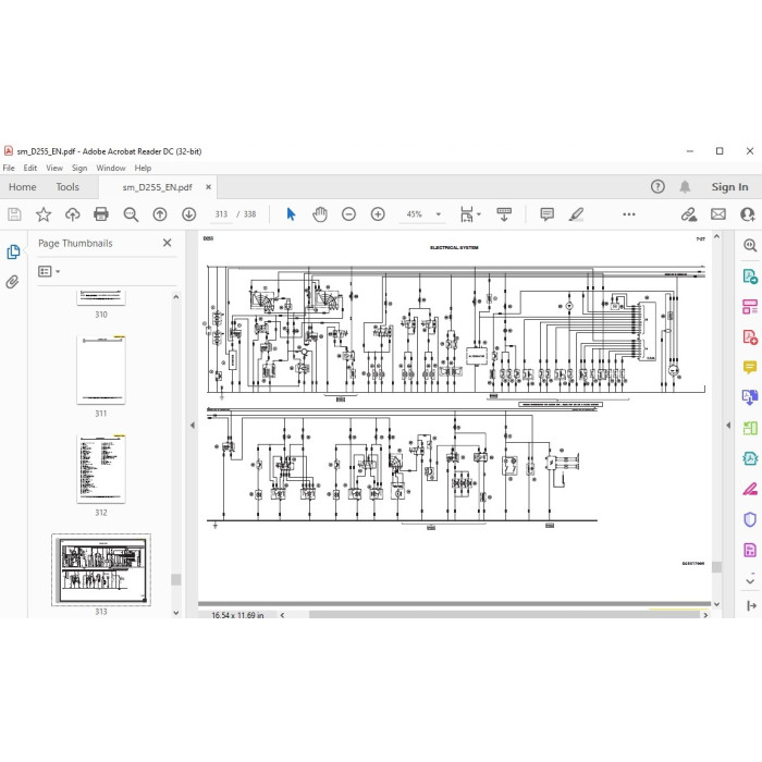 New Holland Crawler Dozer D255 service manual