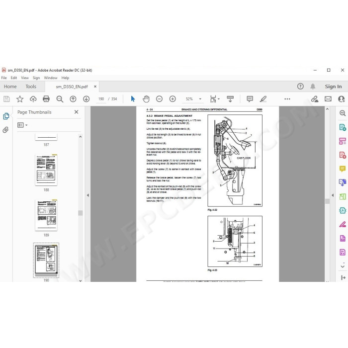 New Holland Crawler Dozer D350 service manual