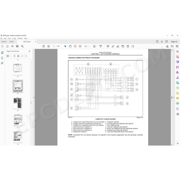 New Holland Engine 667TA/EEG 667TA/EEC 667TA/EBF 667TA/EED 667TA/EBJ 667TA/EDJ 667TA/EBD service manual