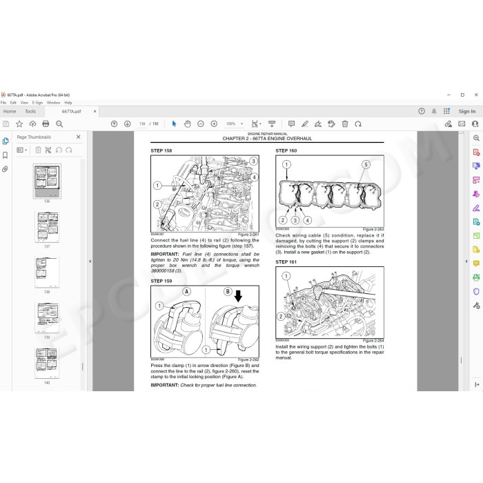 New Holland Engine 667TA/EEG 667TA/EEC 667TA/EBF 667TA/EED 667TA/EBJ 667TA/EDJ 667TA/EBD service manual
