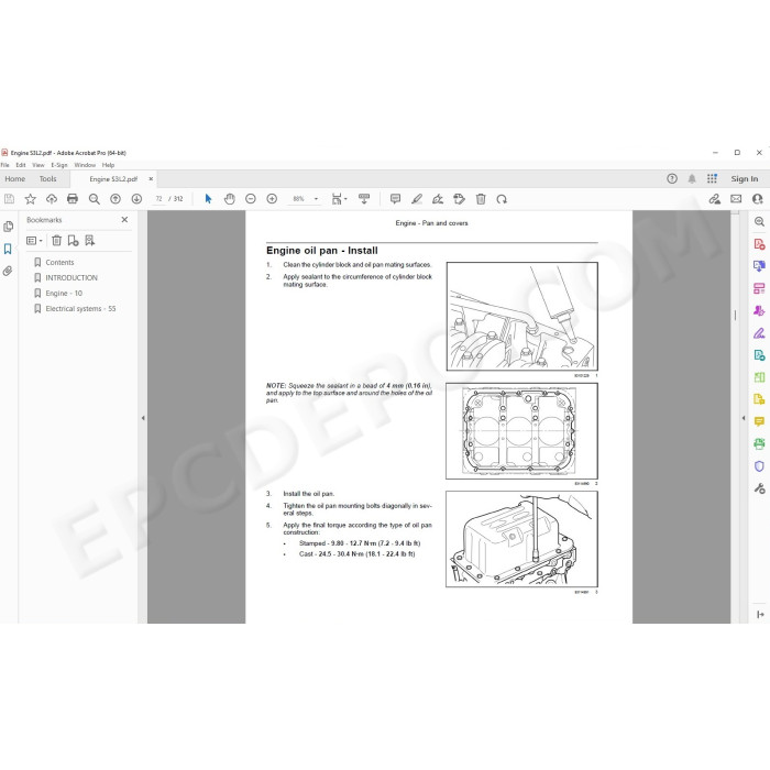 New Holland Engine S3L2 service & repair manual