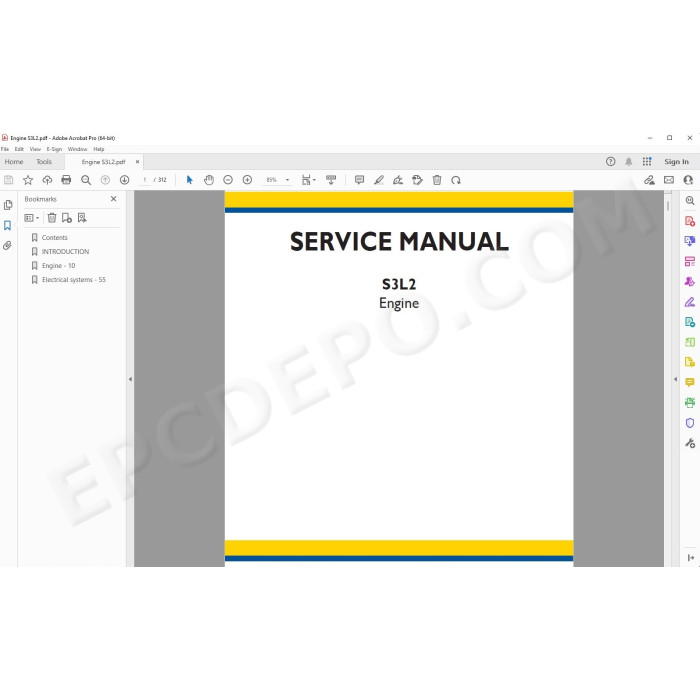 New Holland Engine S3L2 service & repair manual