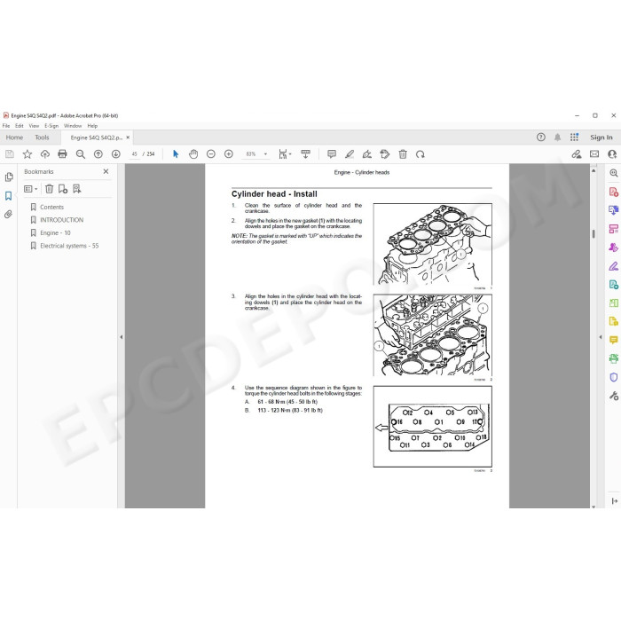 New Holland Engine S4Q S4Q2 service & repair manual
