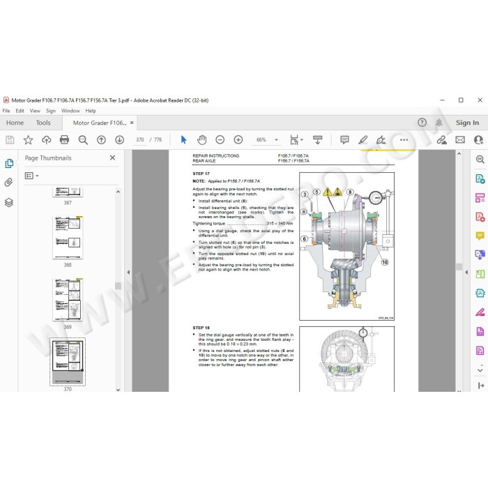 New Holland Motor Grader F106.7 F106.7A F156.7 F156.7A Tier 3 service manual