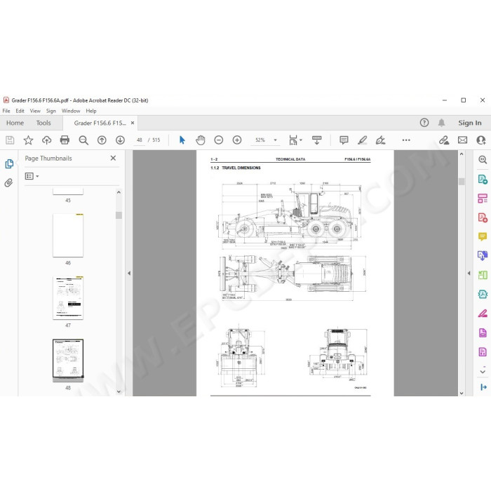 New Holland Motor Grader F156.6 F156.6A service manual