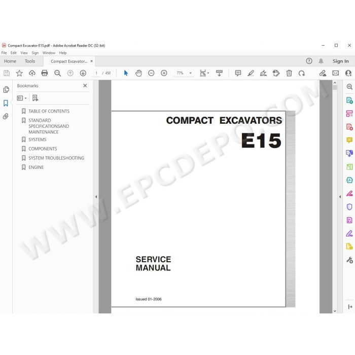 New Holland Compact Excavator E15 service manual