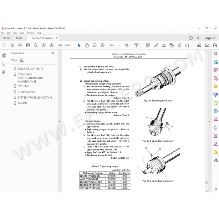 New Holland Compact Excavator E15 service manual
